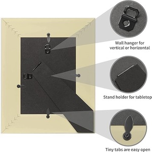Elegante marco de fotos de madera con diseño único en relieve Diferentes colores y tamaños Marcos de metal Categoría de producto - Product Image 3