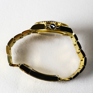 Reloj Mecánico Automático Cronógrafo de Lujo de Primera Marca con Correa Ajustable de Dos Tonos en Oro y Diamantes para Hombre - Product Image 3