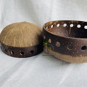 COQUE DE NOIX DE COQUE Design BOL Fantaisie En Gros LOGO Personnalisé Cuillère Couverts Ensemble DE CRÈME GLACÉE BOL SALADE BOL ACAI SMOOTHIE - Product Image 4