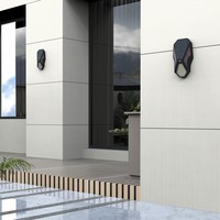Lampe murale solaire monocristalline d'extérieur, LED de jardin, étanche IP65, avec éclairage de 6 à 10 heures pour une utilisation décorative en cour