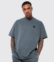 Ensemble de t-shirt à manches courtes en tricot respirant brodé et short assorti pour homme, style décontracté d'été, par Huzaifa Products