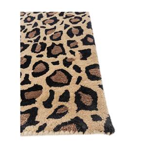 Alfombra Grande Rectangular de Lana y Viscosa con Diseño Animal y Abstracto, Tejida a Mano en Color Dorado, Modelo Top-9086, para el Hogar o el Pasillo - Product Image 4
