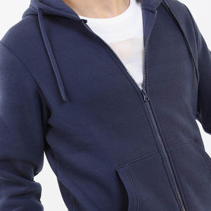 Sudaderas con capucha de algodón 100% con estampado de soplo personalizado para hombre, jersey de felpa francesa de gran tamaño, sudaderas con capucha informales con cremallera para hombre - Product Image 3