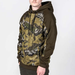 Camouflage personnalisé impression numérique Logo lourd 100% coton français éponge sweats à capuche strass tactique uniforme Camouflage - Product Image 3