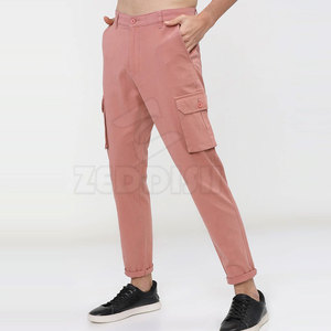 Pantalones Cargo informales para hombre con cintura elástica, patrón recto ligero, ropa de trabajo, tipo de cintura media - Product Image 2