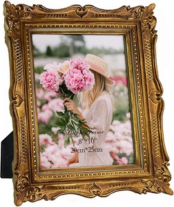 Antique Bronze Vintage Inspired <b>Metal</b> <b>Photo</b> <b>Frame</b> Square Shape for Precious Moments and Gifting - Product Image 2