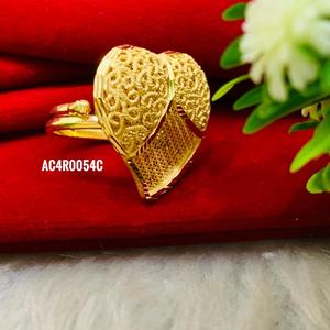 Bagues de fiançailles plaquées or rose un gramme à la mode bijoux de conception classique pour les fêtes de femmes - Product Image 2