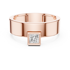 Anillo Unisex Ajustable de Lujo Premium Chapado en Oro Rosa de 18k, Diseño Original y Elegante para Compromiso, Aniversario y Uso Diario - Product Image 1