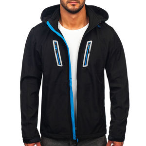 Chaqueta Softshell con Capucha para Hombre, Nueva Llegada 2024, Alta Calidad, Personalizable, Impermeable, Transpirable, Ropa Urbana para Invierno, Servicio OEM - Product Image 1