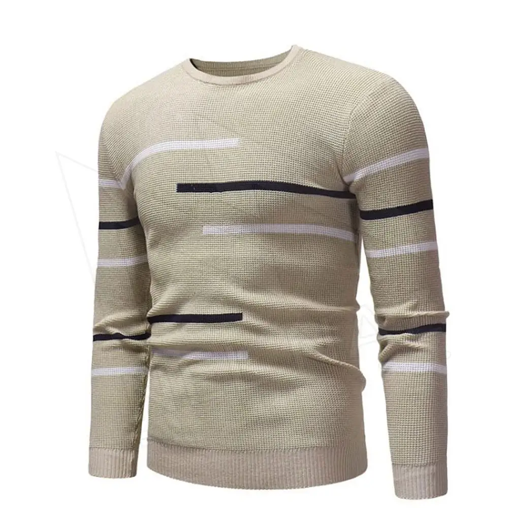 メンズ秋の新しいカジュアルソリッドシックウール通気性メンズセーター最高品質の生地カスタムカラーとロゴセーター