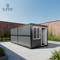 Maison conteneur modulaire pliable à assemblage rapide de 20 pieds, dortoir temporaire pour l'hébergement des travailleurs des camps miniers