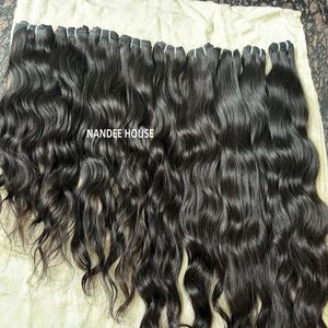 Extensions de cheveux humains bouclés naturels indiens de 8 pouces, longueur longue, provenant d'un seul donneur, sans nœuds, style Jerry Curl, super double drawn - Product Image 2