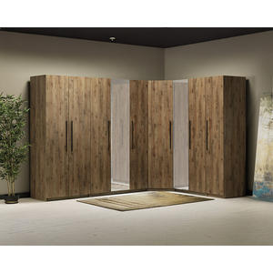 Sistema de Armario Modular para Dormitorio Contemporáneo con Puertas de MDF, Diseño que Ahorra Espacio e Instalación Independiente - Product Image 1