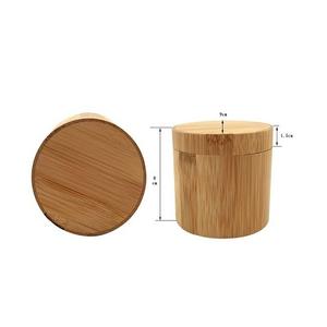 Boîte à sel, poivre et épices de forme ronde au design simple avec un récipient en bois de qualité supérieure pour l'utilisation dans les hôtels et les restaurants - Product Image 2