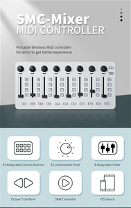 Mezclador de controlador <span class=keywords><strong>MIDI</strong></span> 8 Botones 43 teclas de control 8 perillas USB BT <span class=keywords><strong>Consola</strong></span> de mezcla <span class=keywords><strong>MIDI</strong></span> - Product Image 6