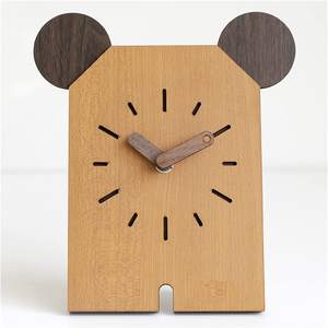 Modern Cute Wood <b>Clock</b> Cheap Price Hot Sale Wooden Desktop Stand <b>Clocks</b> for <b>Kids</b> Room Decor - Product Image 5