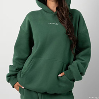 Sweat à capuche personnalisé pour femme, imprimé, écologique, imperméable, couleur unie, manches longues, coupe ample, doublé, en tricot polyester/coton