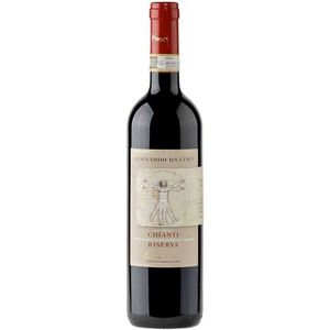 Leonardo Da Vinci Chianti Riserva DOCG 750ml Oak Aged Tuscan Reserve Red <b>Wine</b> 6 Bottles Per Box - Product Image 1