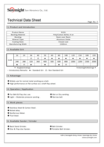 Sun Might R155 Bande abrasive en grain d'oxyde d'aluminium 3500x50mm Meulage du métal et du bois Ébavurage et polissage - Product Image 3