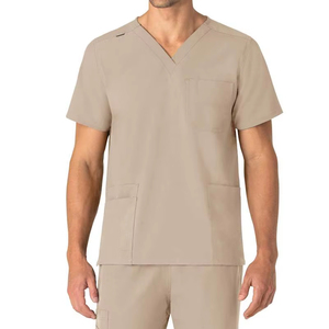 Jogging à manches courtes de haute qualité Infirmière Medical Scrubs Set Uniformes hospitaliers Logo personnalisé Col en V - Product Image 1