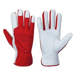Guantes de trabajo de cuero Montaje de guantes de trabajo de piel de cabra duraderos multiusos Hombres y mujeres Almacén Construcción de jardinería - Product Image 1