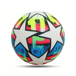 ลูกฟุตบอลมืออาชีพหนังพียูผสมความร้อนหนังสังเคราะห์5ลูกโลโก้ตามสั่ง - Product Image 3