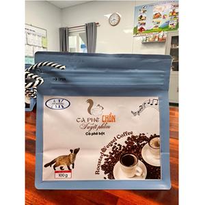 Café orgánico vietnamita de sabor rico aromático audaz, grano entero, comadreja Robusta 100%, tostado, procesado en húmedo, envasado a granel - Product Image 2