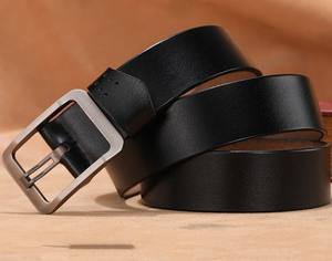 Personnalisable hommes 100% ceinture en cuir véritable classique décontracté broche pour boucle marque personnalisé décontracté classique broche pour boucle ceinture - Product Image 3