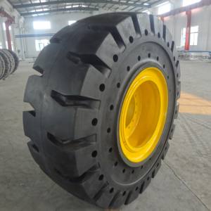 Neumáticos para Equipo Pesado 17.5-25 17.5 25 23.5-25 23.5 25 Neumático Sólido con Llanta para Cargador, Grúa de Pórtico Frontal, Grúa Portuaria RTG - Product Image 1