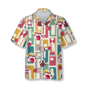 <b>Men</b> summer vacation <b>Hawaiian</b> <b>shirts</b> breathable lightweight casual stylish printed short sleeve button down resort holiday wear - Product Image 4
