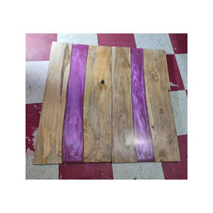 Planche à découper rectangulaire en résine époxy avec design de rivière pour la maison Planche à découper en bois et en résine de bonne qualité à bas prix - Product Image 1