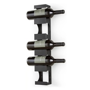 High Quality Metal Wine Bottle Rack <b>Tabletop</b> Drinkware <b>Storage</b> Holder for Bar & Restaurant Decor - Product Image 3