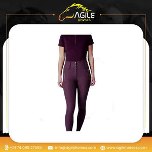 กางเกงเอวสูงแบบเต็มตัวกางเกงขี่ม้า - Product Image 6