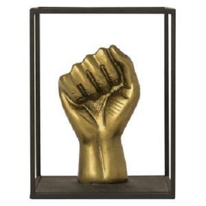 Sculpture de poing en laiton fait main avec base en aluminium, sculptures pour la décoration des hôtels, figurines de bar, sculpture pour la décoration de table - Product Image 1