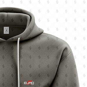 Sweat-shirts pour hommes de qualité supérieure 100% coton Hiver décontracté Couleur unie Surdimensionné Respirant Anti-boulochage Écologique Séchage rapide - Product Image 2