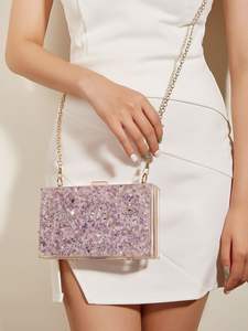 Bolso de Mano de Resina Ecológica de Lujo con Bordado Hecho a Mano, Diseño Personalizable, al Mejor Precio - Product Image 6