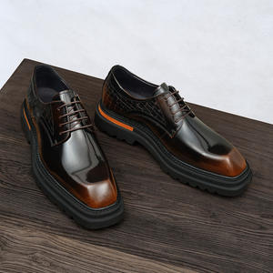 Chaussures de bureau en cuir véritable pour hommes avec semelle extérieure résistante à l'usure et semelle intérieure respirante, chaussures formelles - Product Image 2