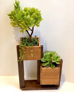 HUGH POT DE FLEURS EN BOIS MEILLEURE QUALITÉ JARDIN MAISON PLANCHER STANDING Pot de fleur en bois bonsaï Pot de fleur en bois pour Offre Spéciale - Product Image 4