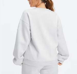 Logo personnalisé OEM fabricant femmes lettre impression sweat-shirt décontracté vierge surdimensionné pour femmes sweats à capuche poids lourd unisexe à capuche - Product Image 2