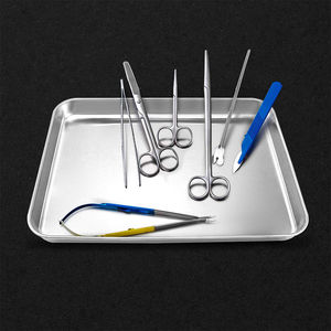 Bandeja de sala de cirugía médica de Hospital de la mejor calidad, bandeja de tocador de instrumentos de mesa de Mayo quirúrgica, bandeja quirúrgica de acero alemán - Product Image 3