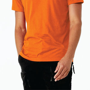 Airlume – T-Shirt à manches courtes 52% coton peigné et anneau, 48% Poly 32 simple 4.2 oz fluo Orange unisexe CVC - Product Image 6