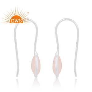Meilleure qualité boucle d'oreille en argent sterling fin avec opale blanche naturelle et pierres précieuses fabricant de bijoux personnalisés - Product Image 3