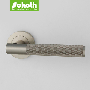 Euro Thiết Kế Knurl Vàng Bạc Màu Đen Nhôm Có Knurled Cửa Xử Lý Đòn Bẩy Vòng Thanh Kéo Đòn Bẩy Xử Lý Cho Nội Thất Cửa - Product Image 5