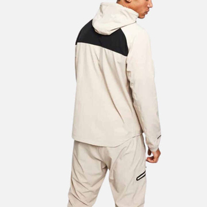 Ensemble de survêtements de jogging à fermeture éclair avec logo personnalisé pour hommes, survêtement en nylon respirant, coupe-vent pour l'entraînement et les sports d'hiver - Product Image 5