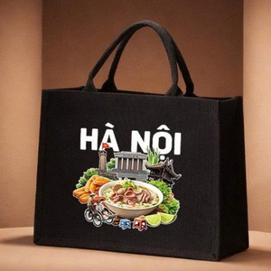 กระเป๋าผ้าแคนวาสพิมพ์ลายโฮไนโฟ ทรงตั้ง ใช้ได้ทุกวัน - Product Image 2