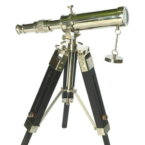 Nuevo telescopio náutico de latón antiguo con soporte de trípode acabado brillante - Product Image 5