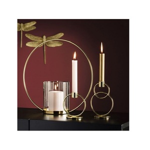 New Decorative Candle Holder Metal Gold Finished Candle Holder Home And Wedding Lighting Decorative Holder Indoor And Outdoor - Product Image 1