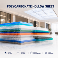 Panneau de plafond et de mur en polycarbonate alvéolaire commercial avec lumière douce diffusée et design personnalisable