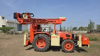 Exclusivo Kubota tractor montado rotatorio DTH solar apilamiento RSD SPR150 200m profundidad 1200mm diámetro OEM fábrica al por mayor