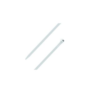 Bridas de nailon autoblocantes 8x380 mm blancas, paquete de 100 - Product Image 1